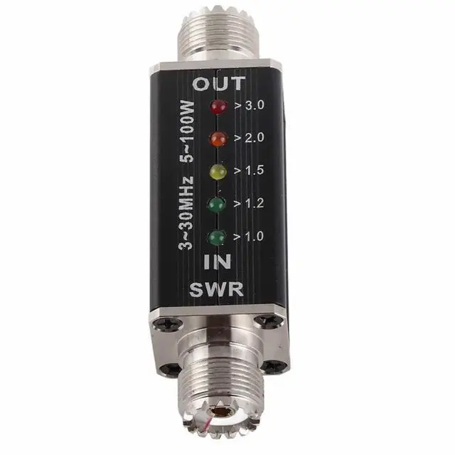 Alt view image 2 of 3 - 3-30 MHz Shortwave SWR Indicator (Max. Power: 100W) - Powered Via Connector