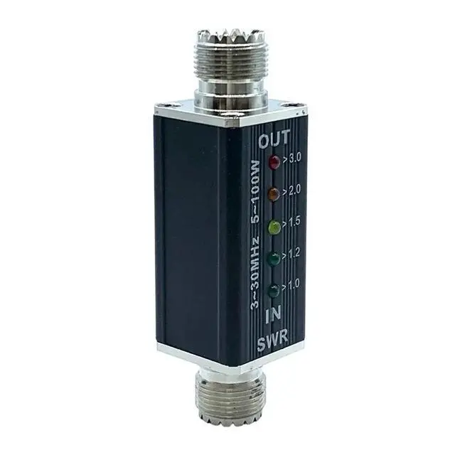 Alt view image 3 of 3 - 3-30 MHz Shortwave SWR Indicator (Max. Power: 100W) - Powered Via Connector
