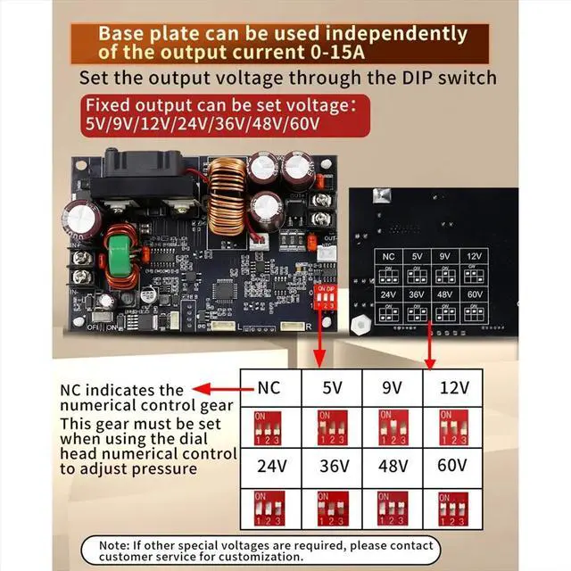 Main image of XY6015LV CNC Adjustable DC Power Supply Constant Voltage Constant Current Maintenance 15A/900W Step-Down Module
