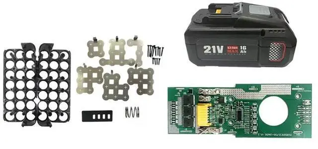 Alt view image 2 of 3 - 20Core Storage Box Case for BL1830 BL1850 1860 with 21700 Equalizer Circuit Protection Board