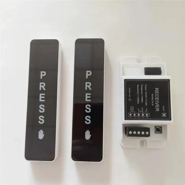 Alt view image 3 of 6 - 315Mhz Power Push Exit Button Switch Touch Switch For Automatic Sliding Door Gate Opener