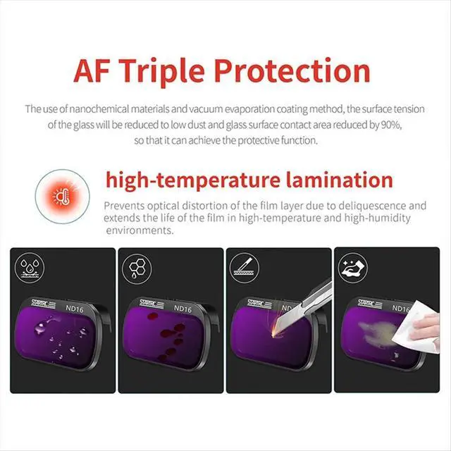 Alt view image 3 of 3 - for Mini 4K Mini 2 SE Mini 2 Special Filter Kit ND8 16 32 64 Filter Kit Heads Camera Lens Accessories