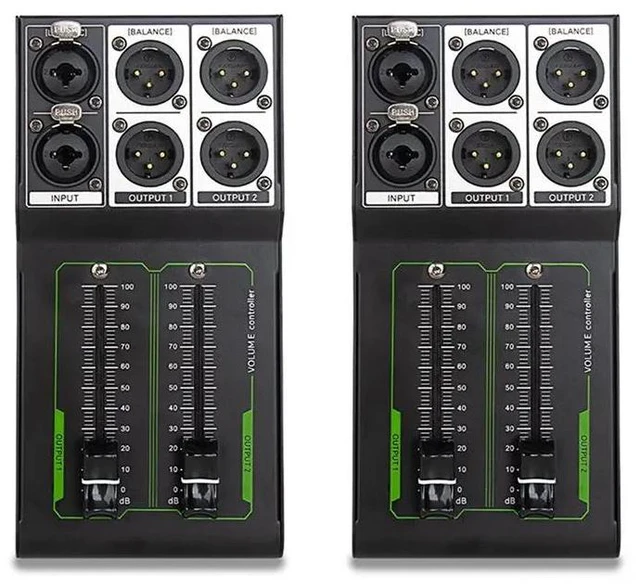 Main image of 2X Passive Volume Controller No Noise Input And Output Sound Lossless Mixer Volume Adjustment Controller