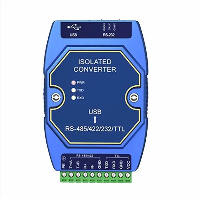 Alt view image 2 of 3 - USB to RS485 RS422 RS232 TTL Industrial Converter CDSENET E810-U15C CH340 Power Signal Isolation Type-C 3.5V/5V TTL
