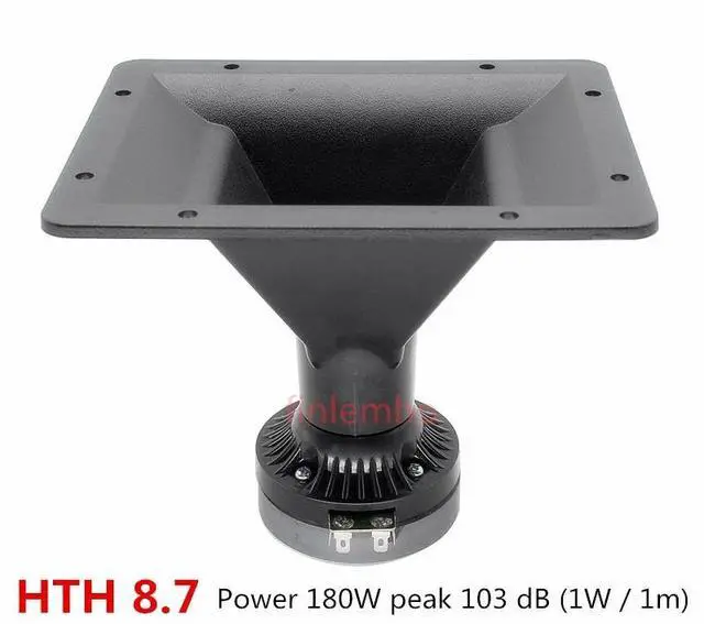 Main image of HTH 8.7 Speaker Horn Tweeter Voice Coil 25mm Resin Diaprhragm 200W Peak HiFi For Professional Mixer DJ Audio Home Theater