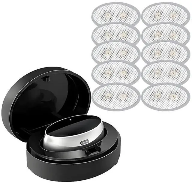Alt view image 3 of 3 - Deep Sleep Training Device Intelligent Throat Massager with Replacement Disposable Gel Patches Improving Sleep