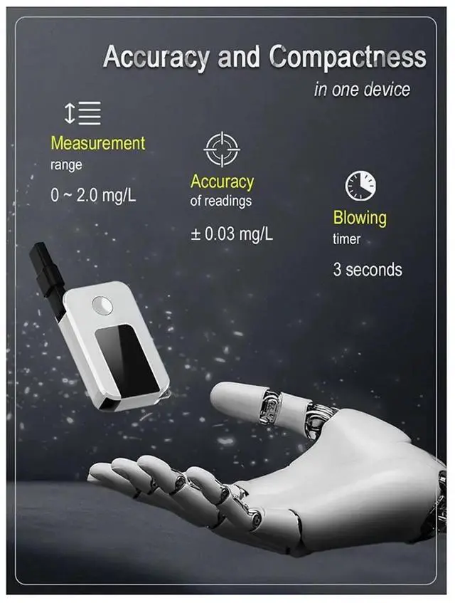 Main image of Wholesale K1 Digital Alcohol Breath Tester Professional 0.05% BAC Accuracy LCD Cell Sensor