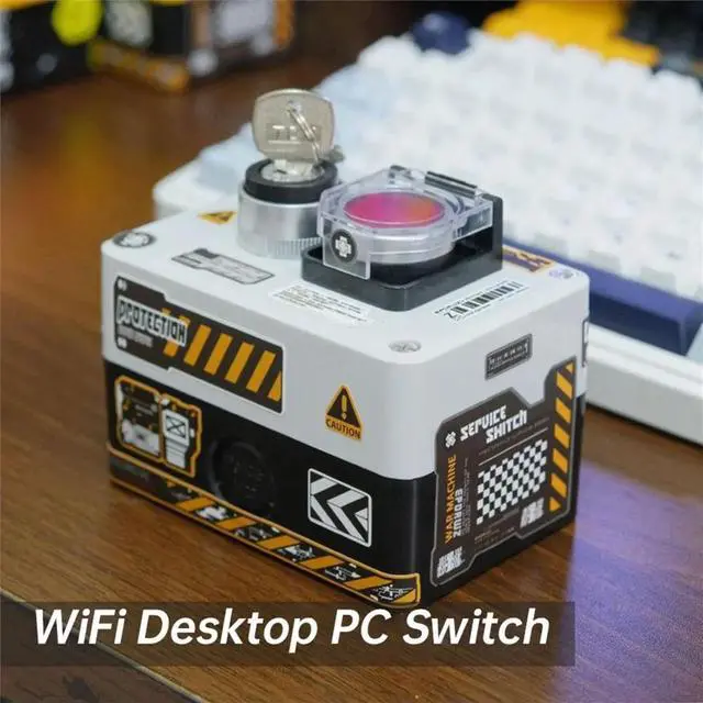 Main image of Desktop PC One-Click StartSwitch Boot DIY Key External Dual Chassis on/Off Control for Major Computers A