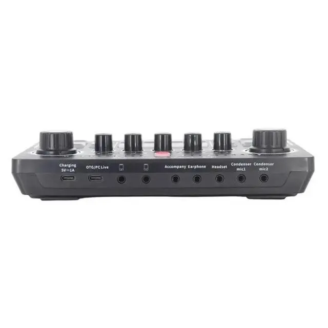 Alt view image 2 of 6 - F998 Sound Card Podcast Equipment Bundle,With Microphone Set ,Music/Recording Live Streaming For DJ Disco Device B