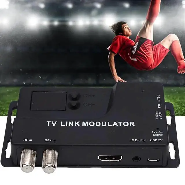 Alt view image 3 of 3 - -Compatible to Modulator, 471.25MHz885.25MHz 1080P HD Coaxial Converter for TV Game Console Satellite Box DVD PC