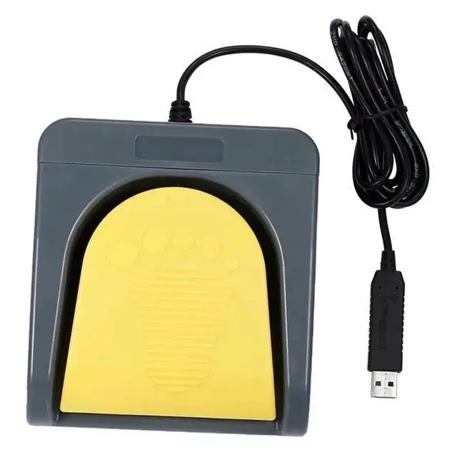 Alt view image 2 of 3 - USB Single Foot Control One Key Customized Computer Keyboard Action Pedal Switch Control Yellow