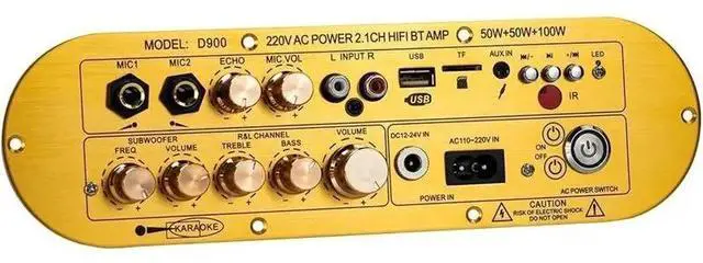 Main image of D900 Bluetooth 5.0 Amplifier Board Hifi Audio Amplifier Bluetooth Amplifier Board EU Plug