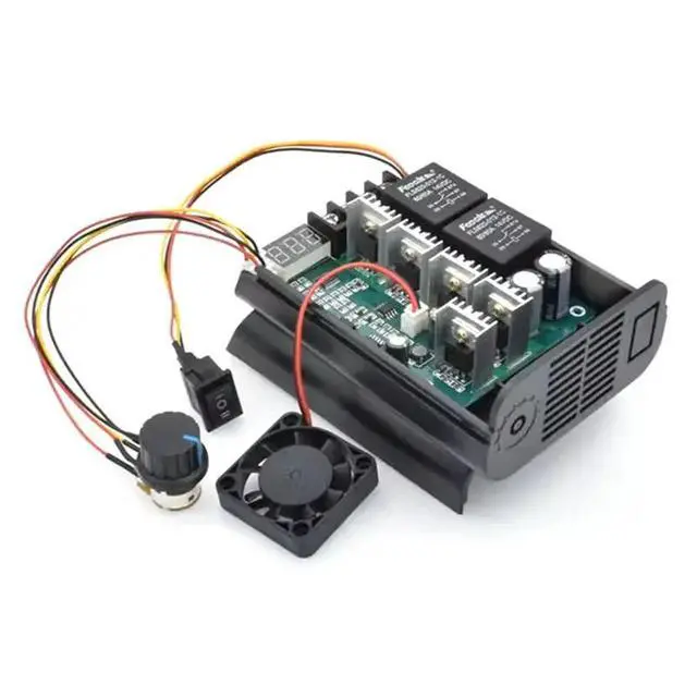 Alt view image 3 of 3 - 3X DC 10-55V 60A PWM Motor Speed Controller 0-100% RPM LED Digital Adjustable CW CCW Forward Reverse