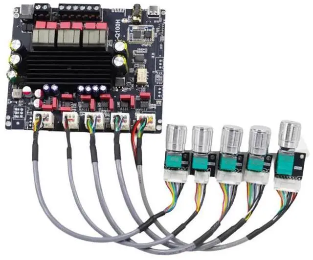 Main image of Q100H Bluetooth Digital Amplifier Board 2.1 Channel 50Wx2+ 100W Subwoofer Amplifier Board TPA3116 Supports For Qualcomm Apt