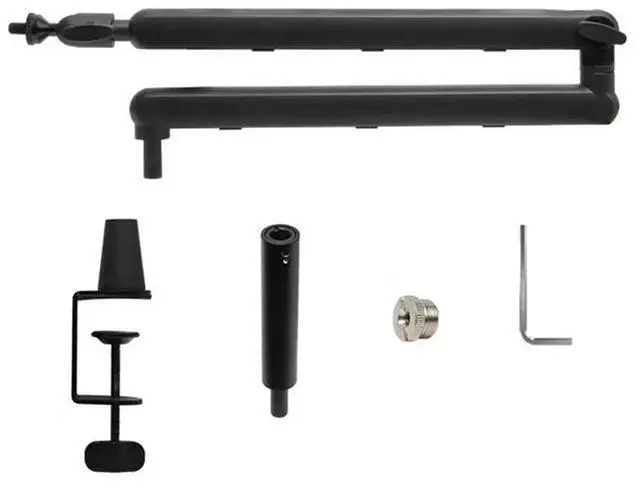 Main image of Mic Stand Desk, Heavy Duty Boom Bear With Desk Mount Clamp, Adjustable Microphone Stand Desk, Desk Mic Stand