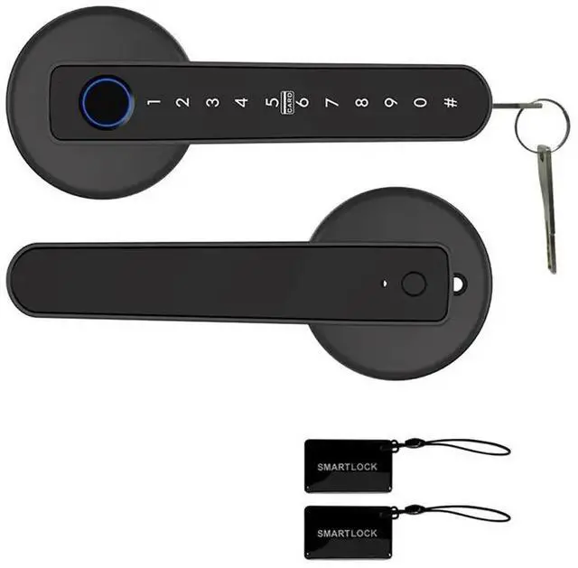 Main image of Smart Fingerprint Door Lock,Biometric Door Knob With Keypad, APP Control Handle For Bedroom, Office Hotel, Apartment
