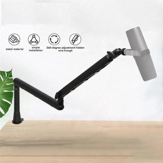 Alt view image 3 of 3 - Mic Stand Desk, Heavy Duty Boom Bear With Desk Mount Clamp, Adjustable Microphone Stand Desk, Desk Mic Stand