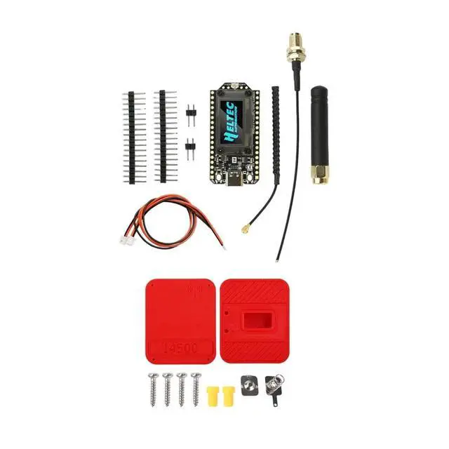 Alt view image 3 of 3 - Meshtastic Heltec V4 SX1262 0.96inch OLED Solar Powered Mesh Network Low Power LoRa BLE Dev-Board A