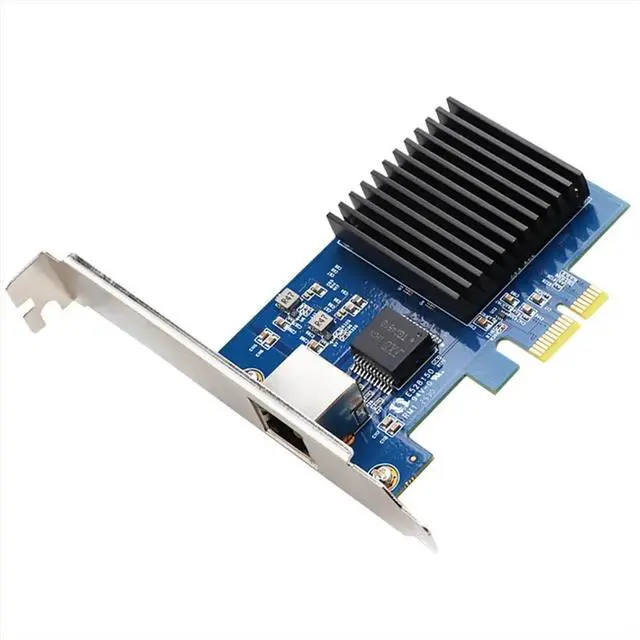 Alt view image 2 of 3 - 10Gb PCIe NIC Network Card Single RJ45 Port RTL8127 Chip PCI- Express X1 Vision Acquisition Card for Win10/Win 11