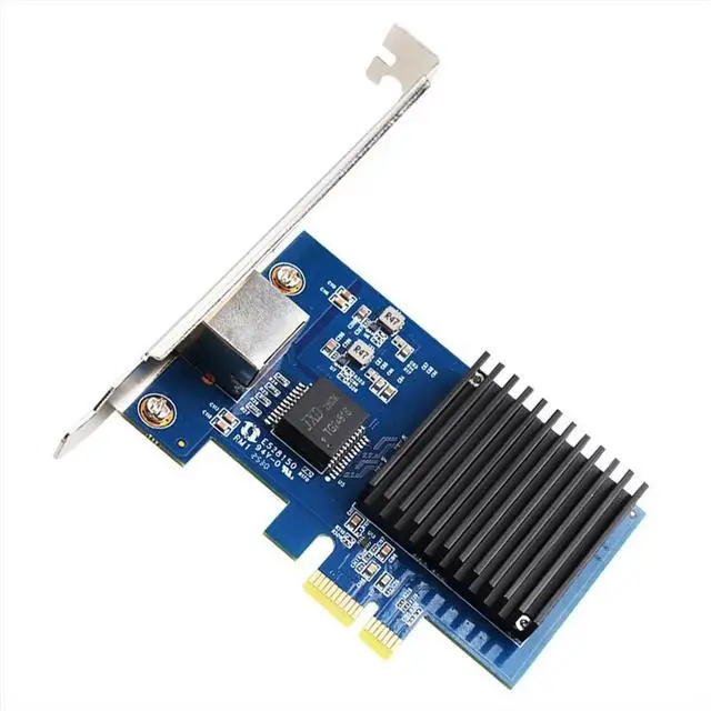 Alt view image 3 of 3 - 10Gb PCIe NIC Network Card Single RJ45 Port RTL8127 Chip PCI- Express X1 Vision Acquisition Card for Win10/Win 11