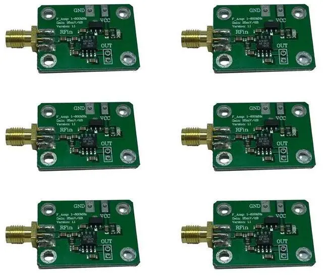 Main image of 6X AD8307 RF Power Meter Logarithmic Detector Power Detection 1-600Mhz RF Detector Power Meter