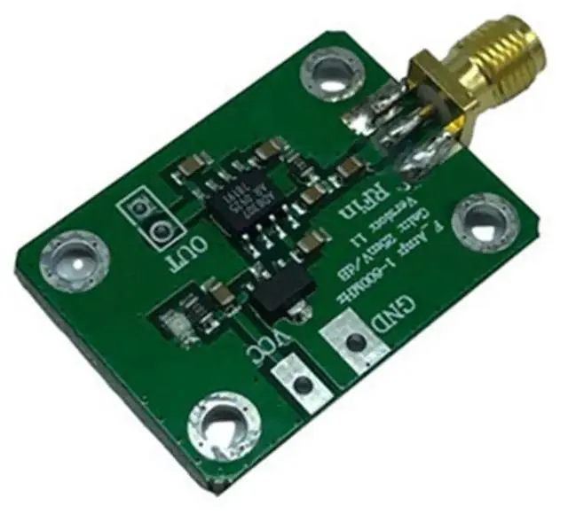 Alt view image 2 of 3 - 6X AD8307 RF Power Meter Logarithmic Detector Power Detection 1-600Mhz RF Detector Power Meter