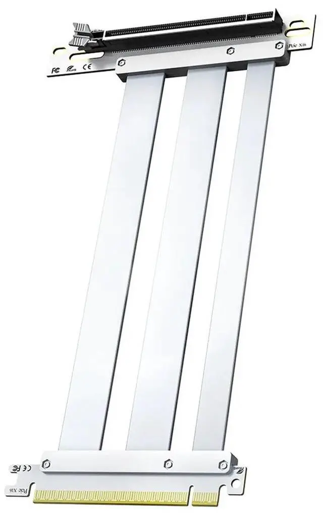 Alt view image 3 of 3 - PCIe 5.0 X16 Riser Cable Compatible with PCIe 5.0 GPU 90 Degree Slot GPU Extension for 5090 20cm