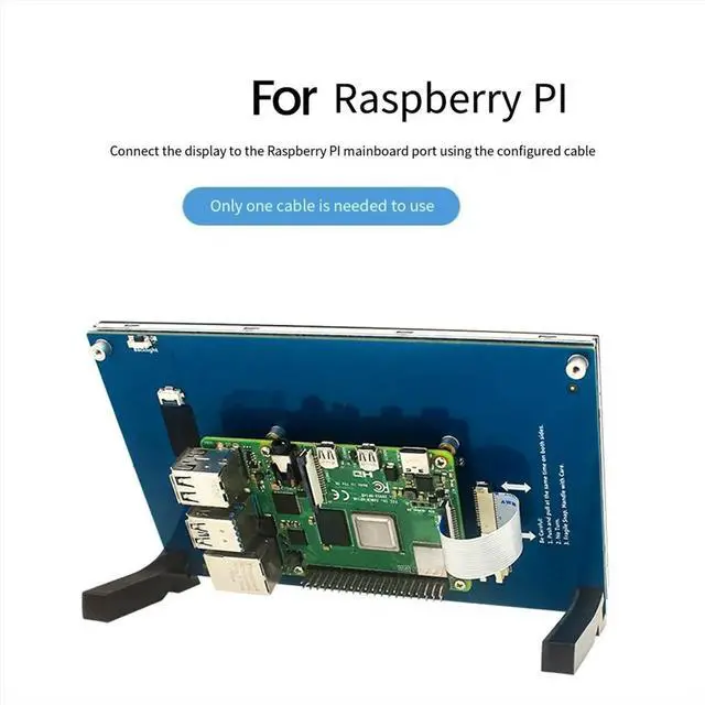 Alt view image 3 of 3 - For 4B/3B+ Capacitive Touch Display 4.3 Inch HD Ips Display Drive-Free Interface Display,A