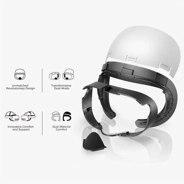 Alt view image 2 of 3 - 1 Pc Modular Mask with Hat Design for , Magnetic Face Cover with Detachable Cap, for 3 Accessories