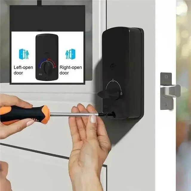 Alt view image 2 of 3 - Smart Fingerprint Door Lock With Multiple Unlocking Options And Automatic Locking Feature For Enhanced Security