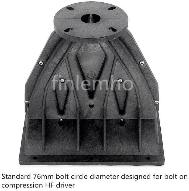 Alt view image 3 of 3 - 1PC DJ Speaker Tweeter Horn Line Array 1" Throat Wave Guide 206*155mm For Public Address System Professional Audio Home Theater
