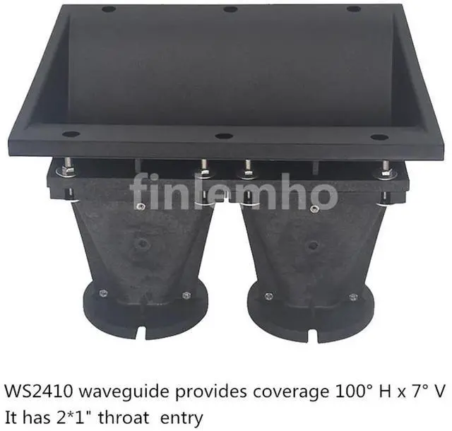 Main image of 1PC Line Array DJ Speaker Horn Flare 2x1 Tweeter For 44.4mm Voice Coil HiFi Home Theater Professional Audio Mixer Public Address