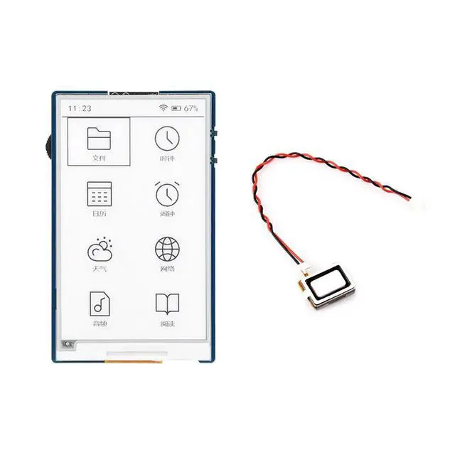 Alt view image 2 of 3 - 3.97-Inch Black White Ink Screen - Development Board Supports /Bluetooth 800x480 PCF85063 RTC Clock