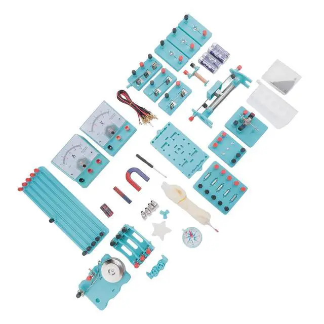 Alt view image 3 of 3 - Kids Electricity Circuit Learning Kit Physics Experiment Kit Basic Educational ABS Electricity Magnetism Learning Tool