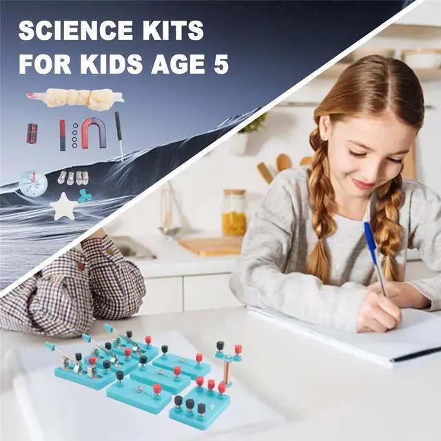 Main image of Kids Electricity Circuit Learning Kit Physics Experiment Kit Basic Educational ABS Electricity Magnetism Learning Tool