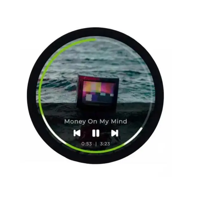 Alt view image 3 of 3 - Round Display 1.28 Inch Round Touch Screen,240x240,65k Colors,RTC,Charge IC,TF Card Slot ForProgrammable Touch Watch