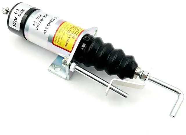 Alt view image 3 of 3 - Shutoff Solenoid for Engines 366-07198(24V) Engine Part