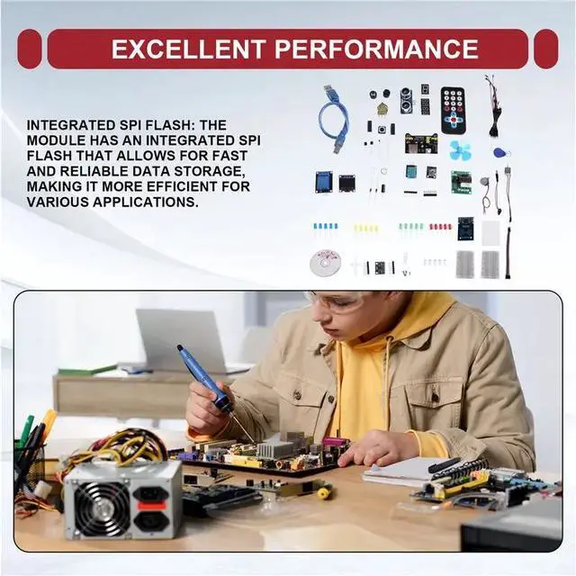 Alt view image 3 of 3 - For ESP32 Super Starter Kit Learning Development Board For Iot DIY Projects Tutorial Included