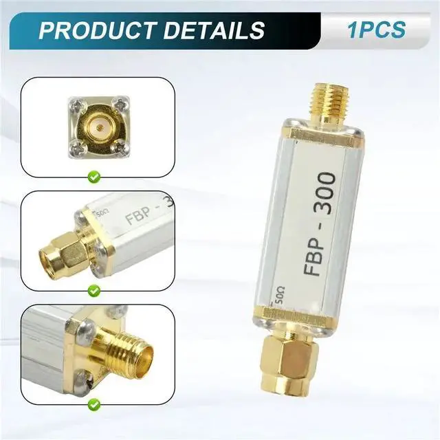 Alt view image 2 of 3 - 300Mhz (270- 330Mhz) Bandpass Filter, SMA Interface