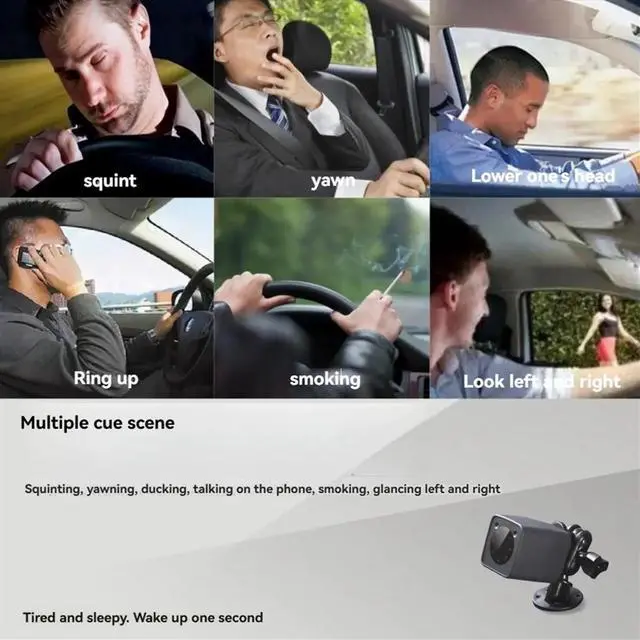 Main image of Anti Sleep Alarm System Face Recognition Safety Driving Monitor Sensor Pupil Recognition Head Up Driving Safe System