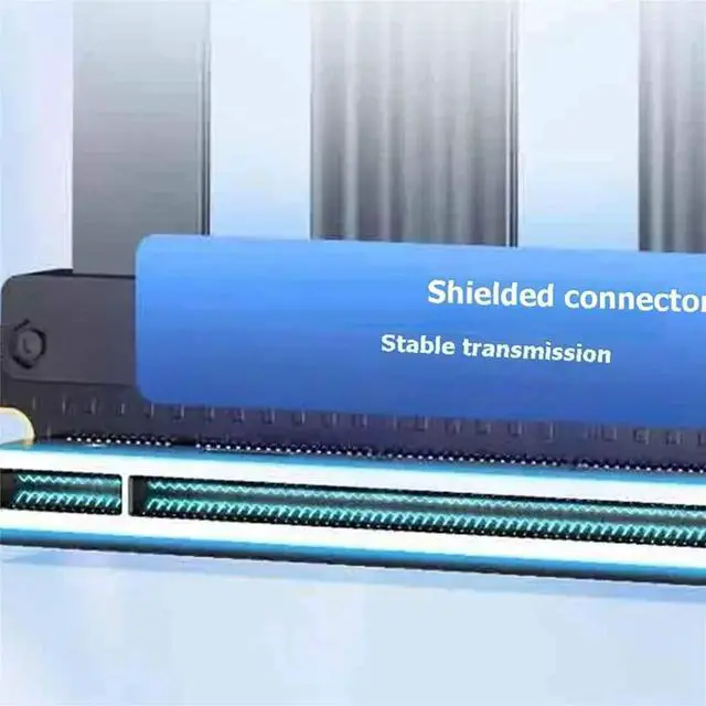 Main image of PCIe 5.0 X16 Riser Cable Compatible with PCIe 5.0 GPU 90 Degree Slot GPU Extension for 5090 25CM