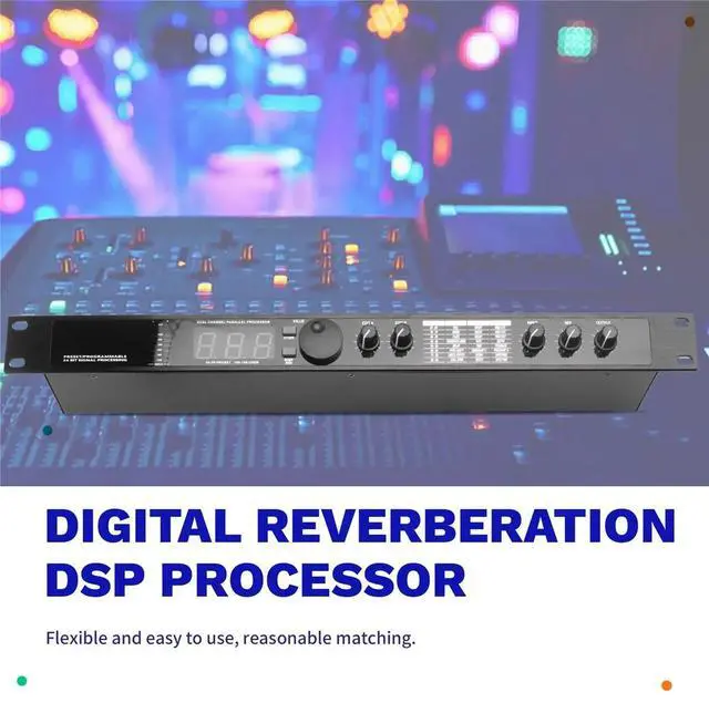 Main image of Professional Digital Reverberation Multi Effect Processor Audio Processor Equalizer US PLUG