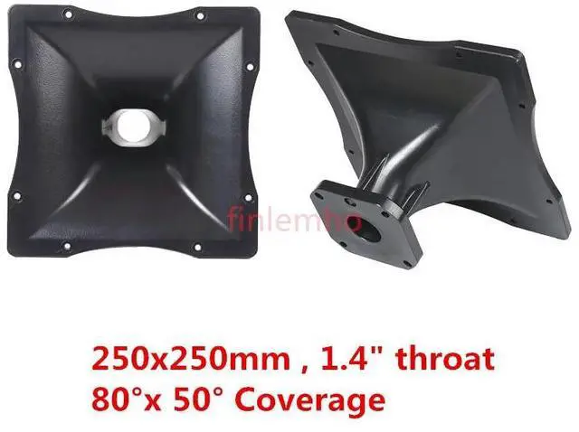 Main image of 2PC DJ Tweeter Speaker Horn 250*250 1.4 Inch Throat Car HiFi For Home Theater Karaoke Professional Audio Mixer Public Address