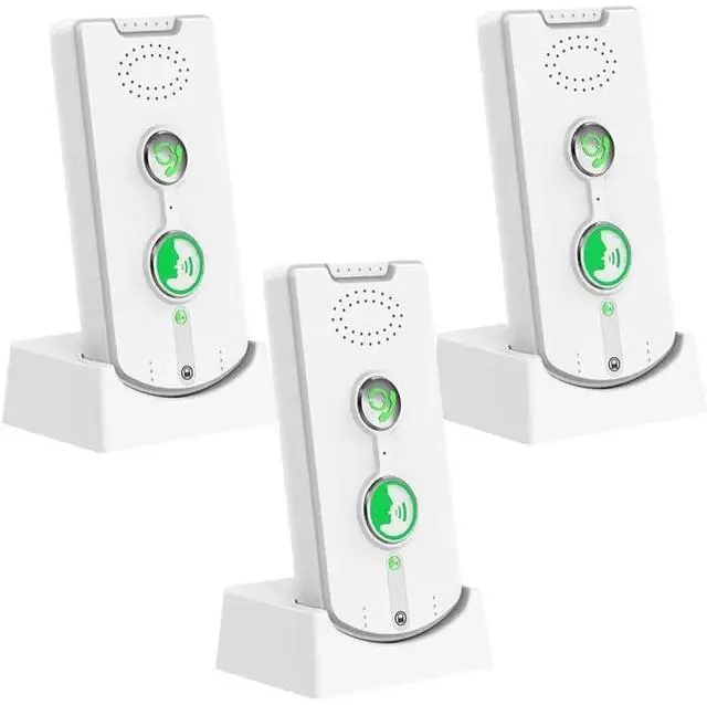 Main image of Rechargeable 3-Pack 2-Way Intercom System For Home, For House Use Featuring Adjustable Volume And Ringtones W