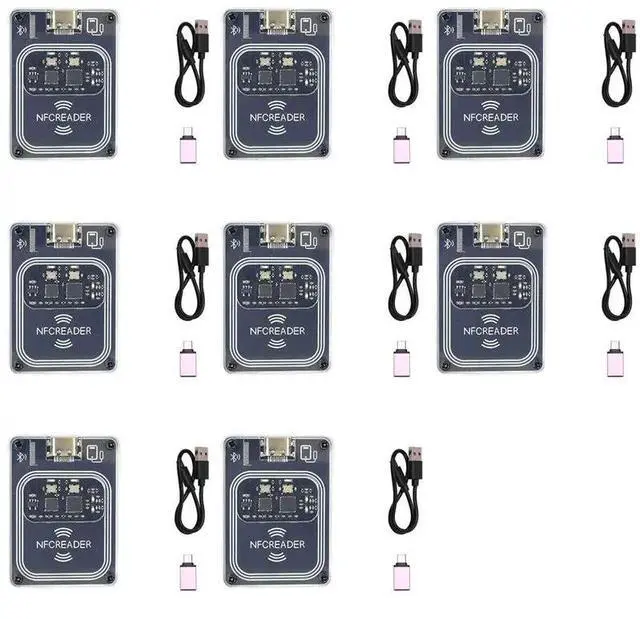 Main image of 8X PCR532 RFID Bluetooth Module IC Card Reader Writer RFID Emulator Minicopy With Type-C Interface