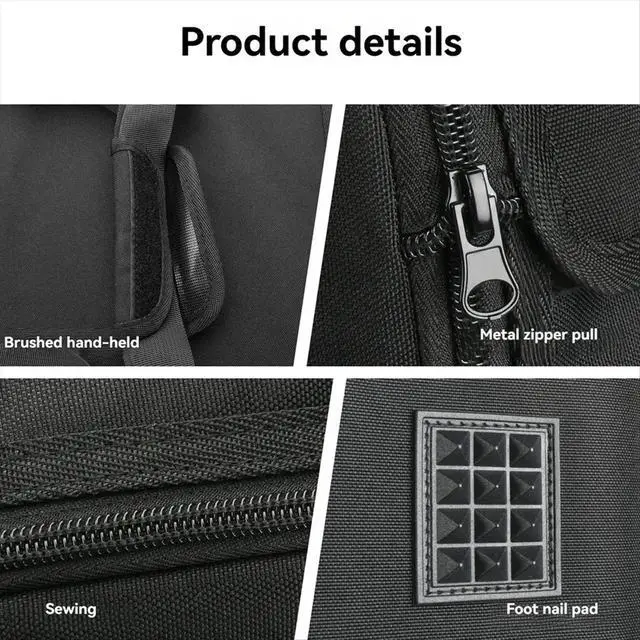 Alt view image 3 of 3 - Carrying Case for G29 Racing Steering Wheel+Brake Pedal Gear Shift Storage Bag Protective Bag