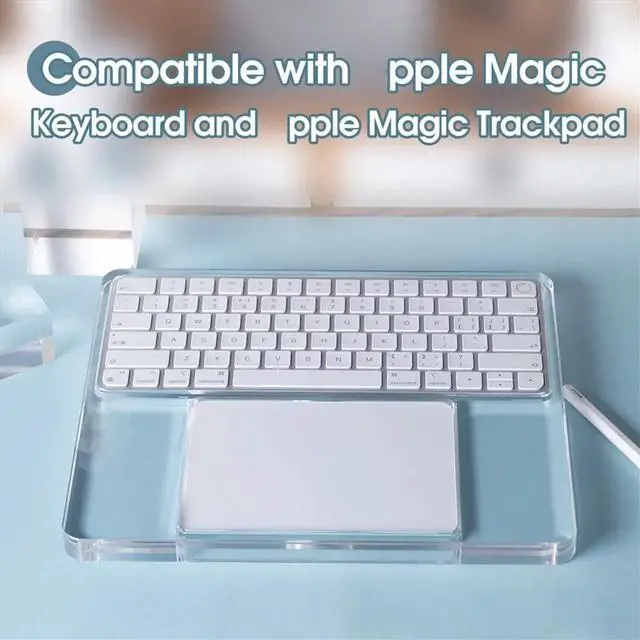 Main image of Keyboard Wrist Rest for 2023 Magic Trackpad 2/3 Keyboard Acrylic Stand Station Transparent Crystal Pad Bracket