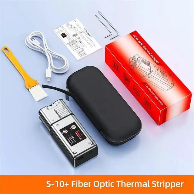 Alt view image 2 of 3 - S10+ Fiber Optic Thermal Stripper Pliers Heated Optical Fiber Wire Stripper Clamp Plate Type Fiber Optic Stripper