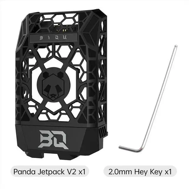 Main image of Panda Jetpack V2 Hollow Design 360° Cooling Multi-Color Lighting Front Cover Upgrade for P1/X1 Back