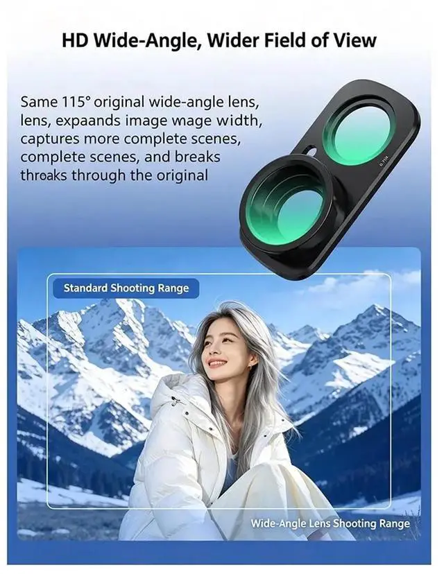 Main image of For Luna Ultra Wide-Angle Lens-External Filter, 115° Wide-Angle Extension Lens Accessory